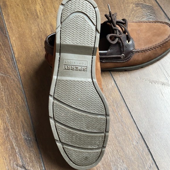 Men’s sherry top sider shoes brown suede material - Picture 4 of 5